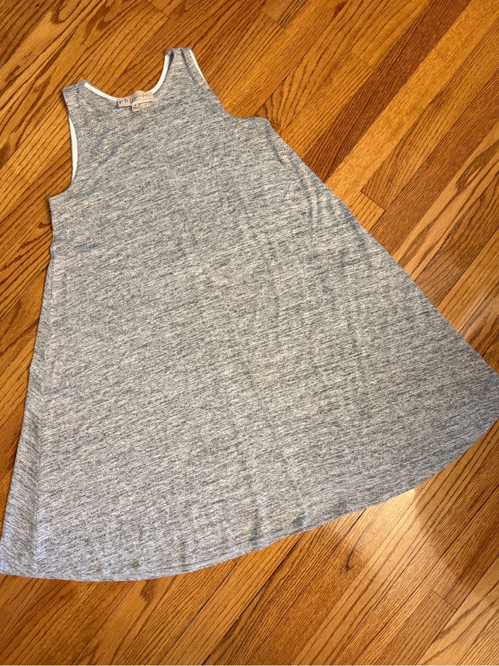 Philosophy Gray Heather A-Line Tank Dress